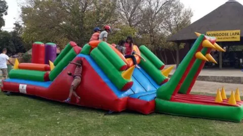 Crocodile obstacle inflatable